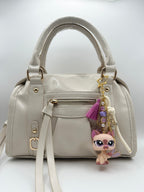 Porte-clés chat beige/marron et violet Lolipets Memories