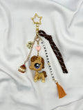 Porte-clés cheval marron bicolore Lolipets Memories