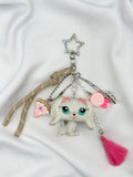 Porte-clés chien bichon maltais blanc Lolipets Memories