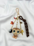 Porte-clés hiboux marron clair Lolipets Memories