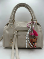 Porte-clés chien chihuahua poils long marron et rose Lolipets Memories