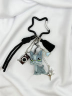 Porte-clés chien Boston terrier gris bicolore Lolipets Memories