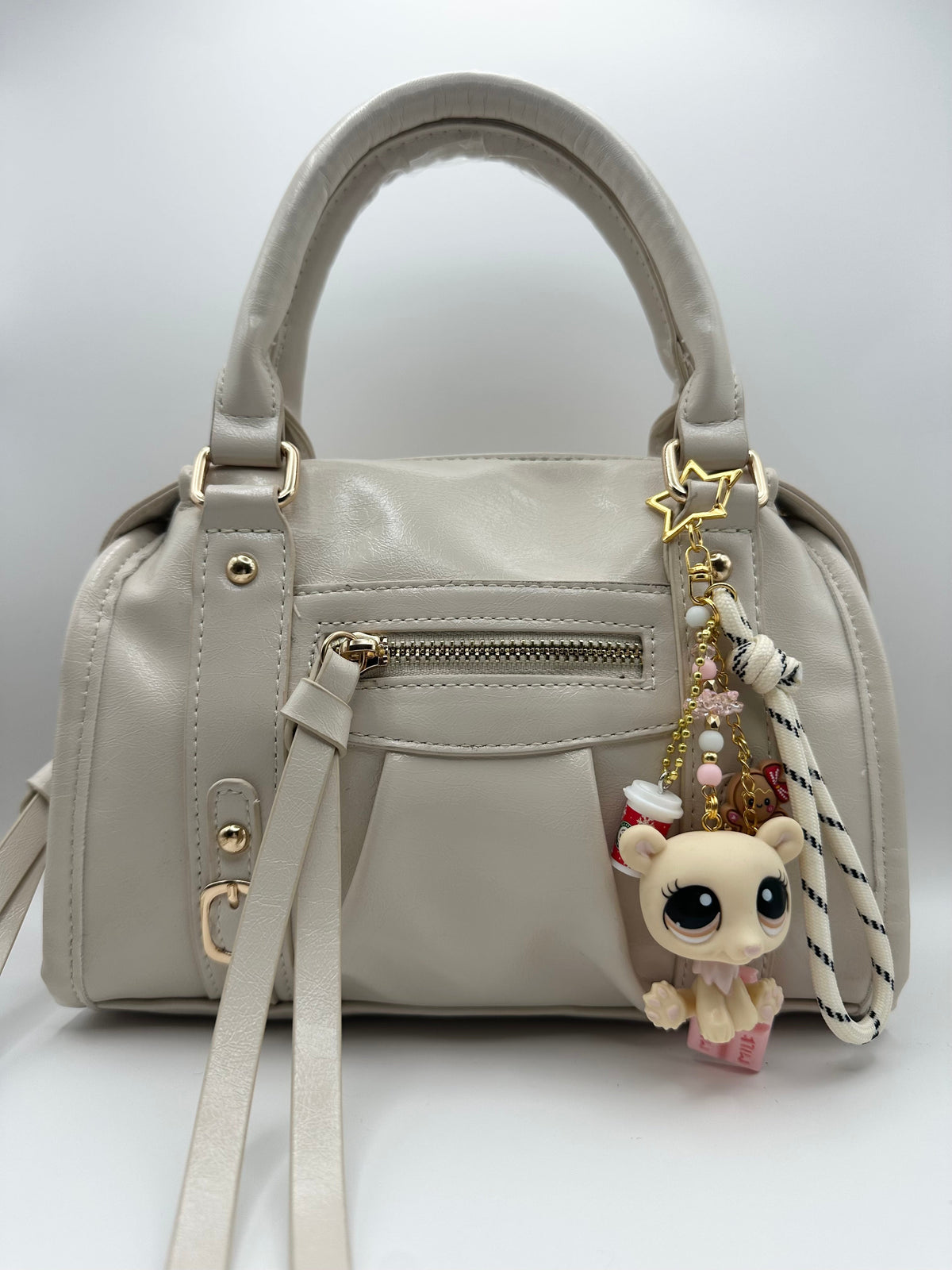 Porte-clés ours polaire beige Lolipets Memories