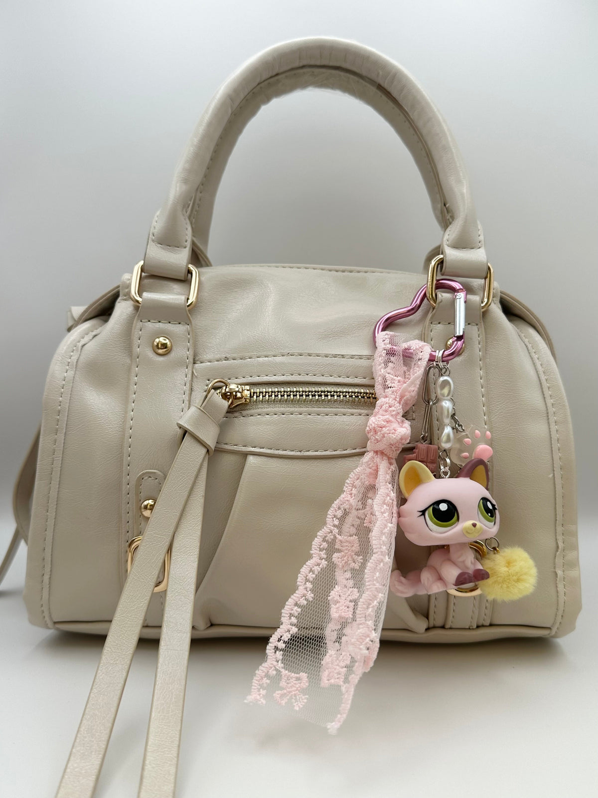 Porte-clés chat rose pale Lolipets Memories