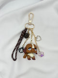 Porte-clés chien St Bernard marron et beige Lolipets Memories