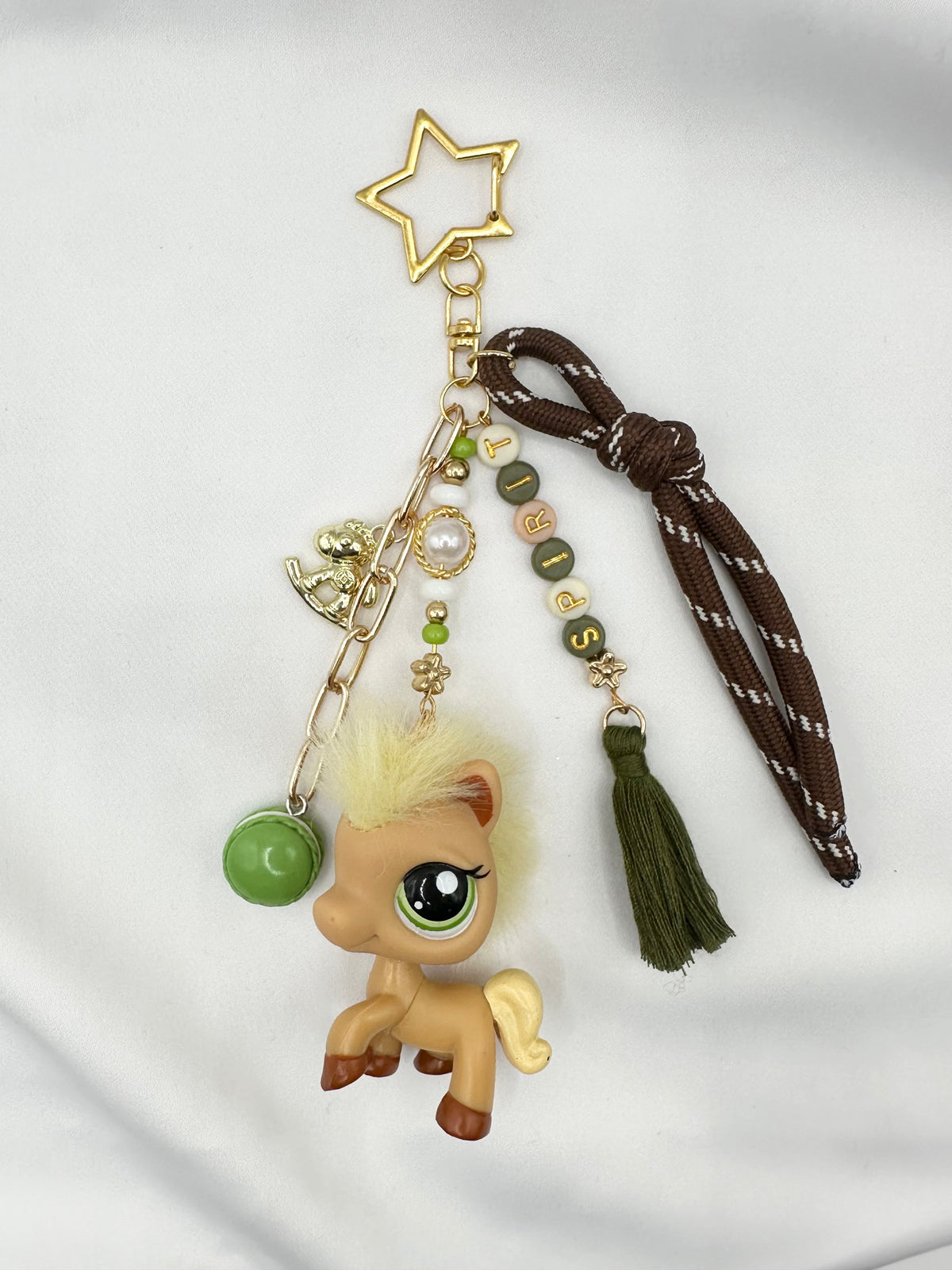 Porte-clés poulain beige Lolipets Memories