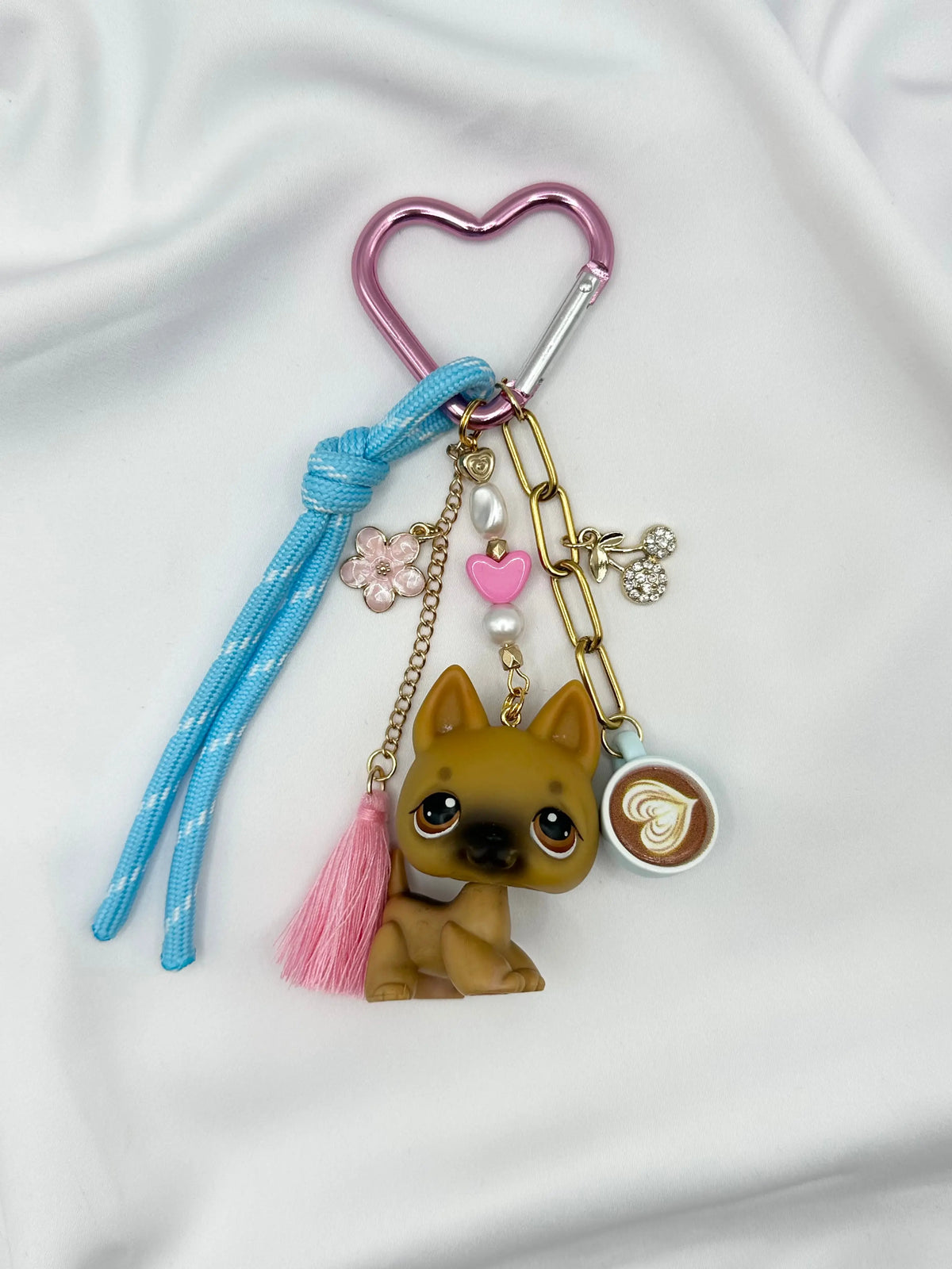 Porte-clés chien berger allemand marron Lolipets Memories