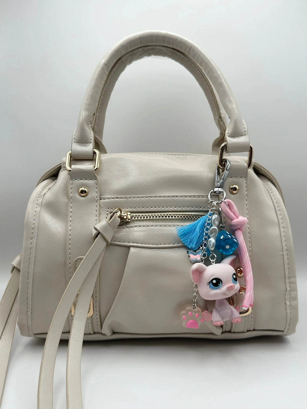 Porte-clés cochon rose claire Lolipets Memories