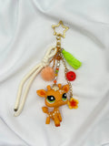 Porte-clés girafe orange Lolipets Memories