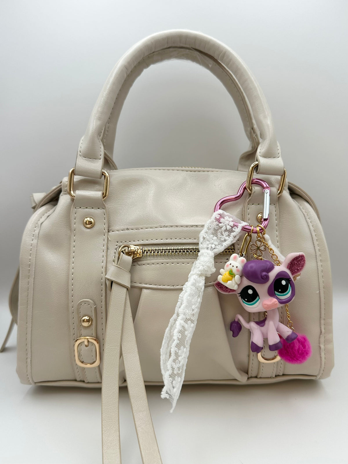 Porte-clés vache violette pailletée Lolipets Memories