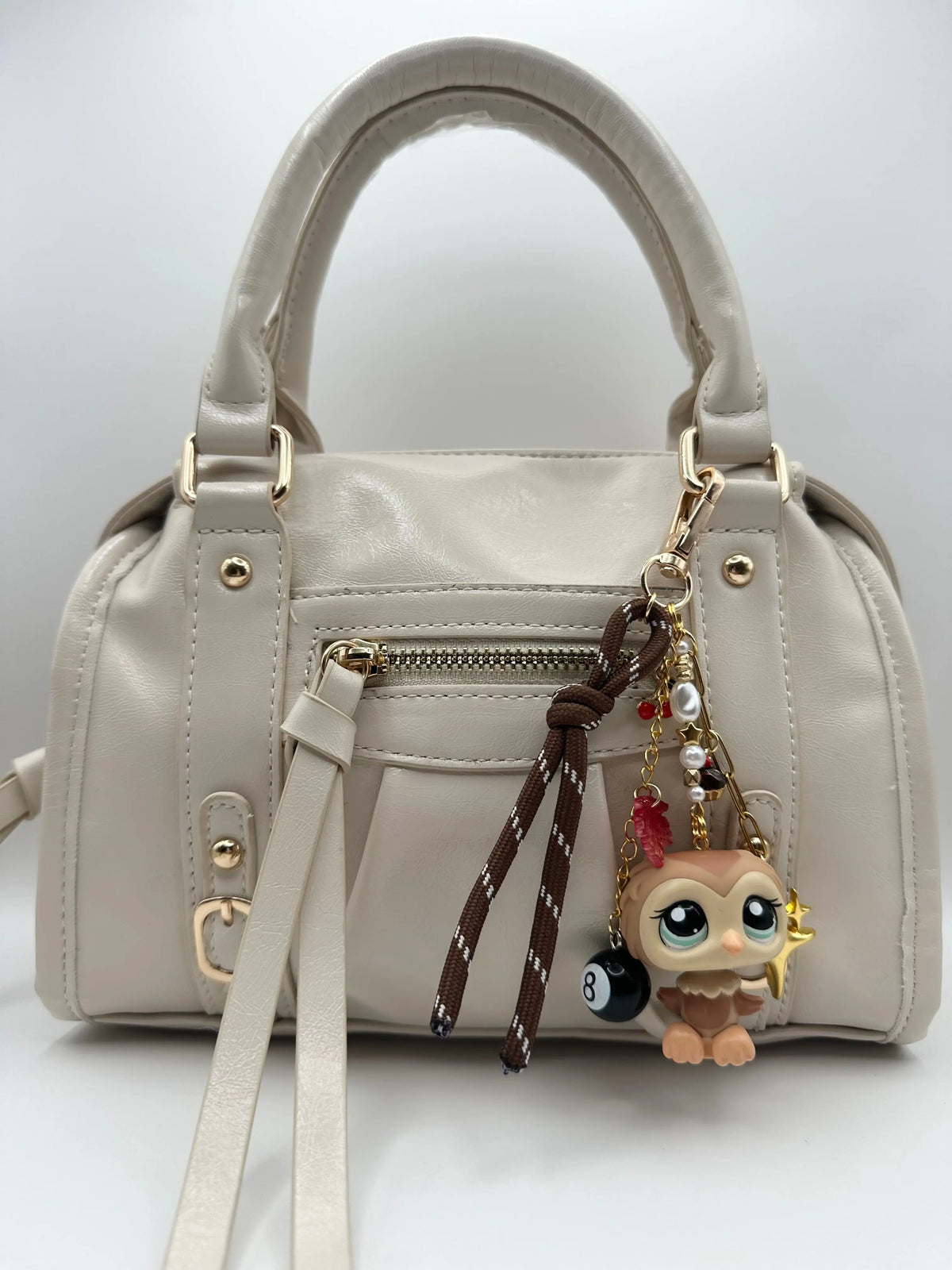 Porte-clés hiboux marron clair Lolipets Memories
