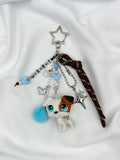 Porte-clés chien jack russel blanc et marron Lolipets Memories