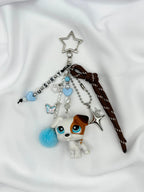 Porte-clés chien jack russel blanc et marron Lolipets Memories