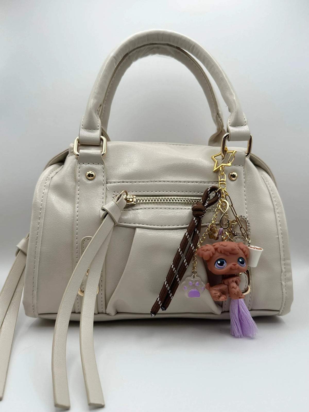 Porte-clés chien caniche marron Lolipets Memories