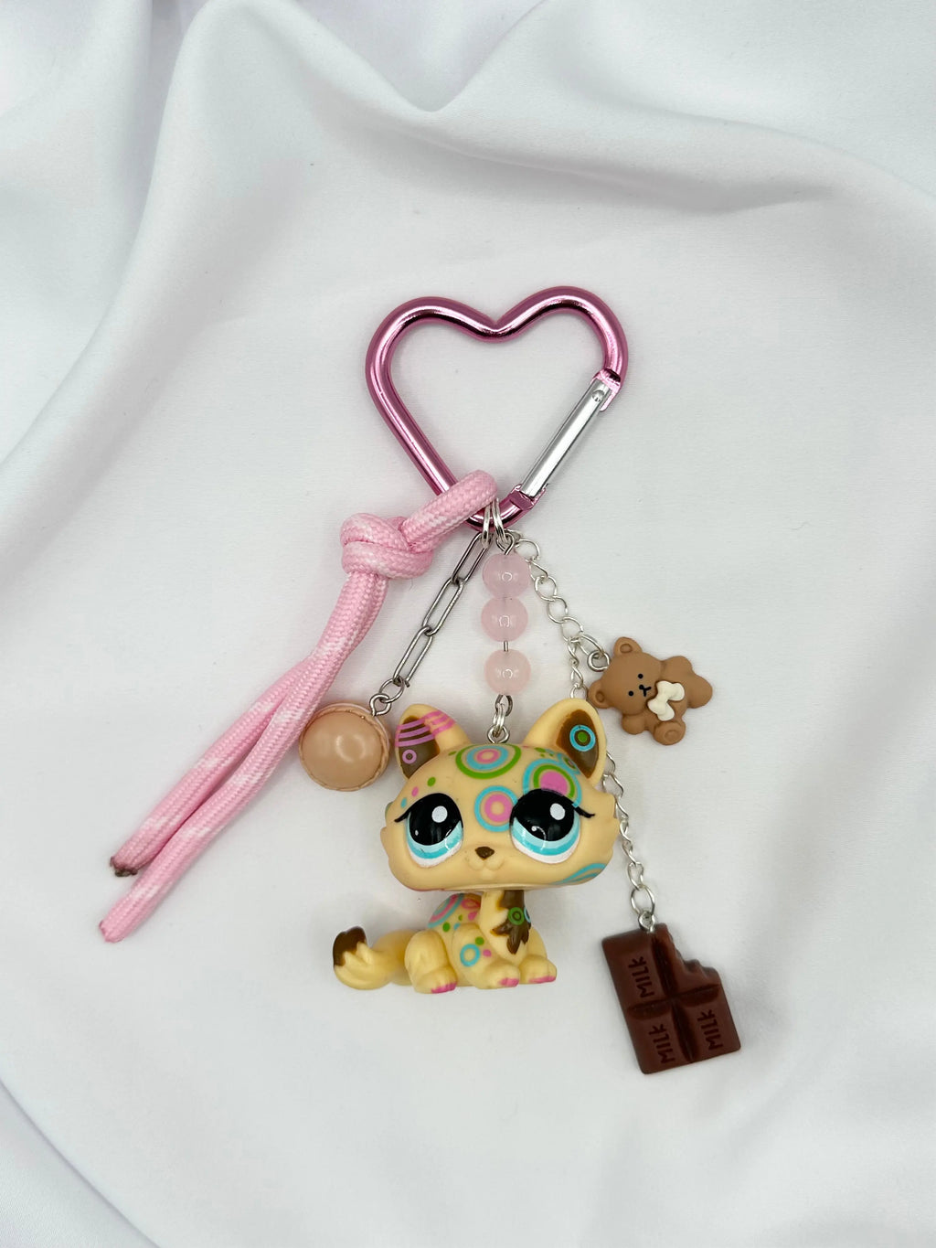 Porte-clés chat multicolore Lolipets Memories