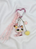 Porte-clés chat rose pale Lolipets Memories