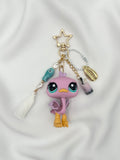 Porte-clé autruche rose Lolipets Memories