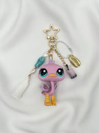 Porte-clé autruche rose Lolipets Memories
