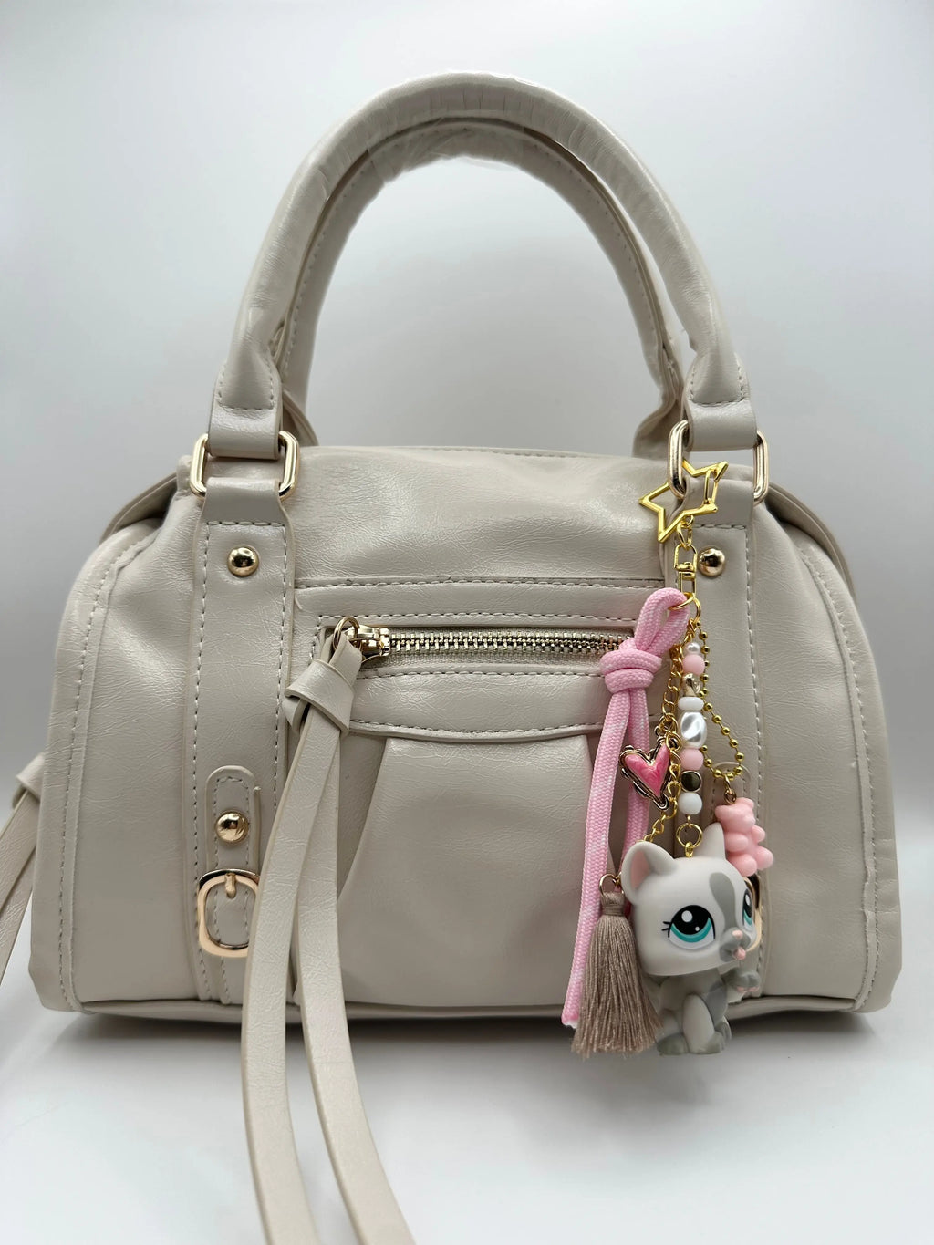 Porte-clés chat gris et blanc Lolipets Memories