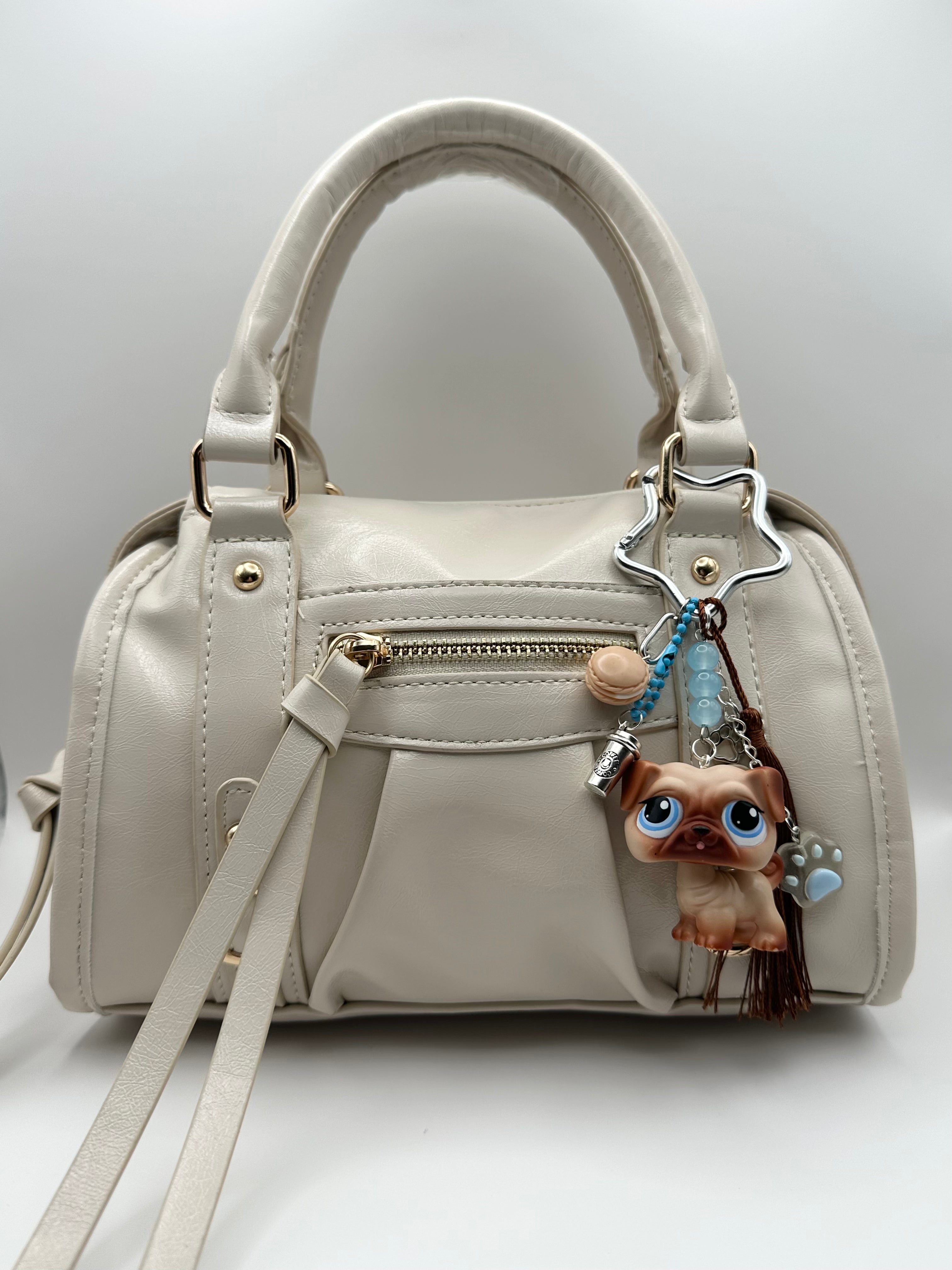 Porte-clé chien carlin marron Lolipets Memories
