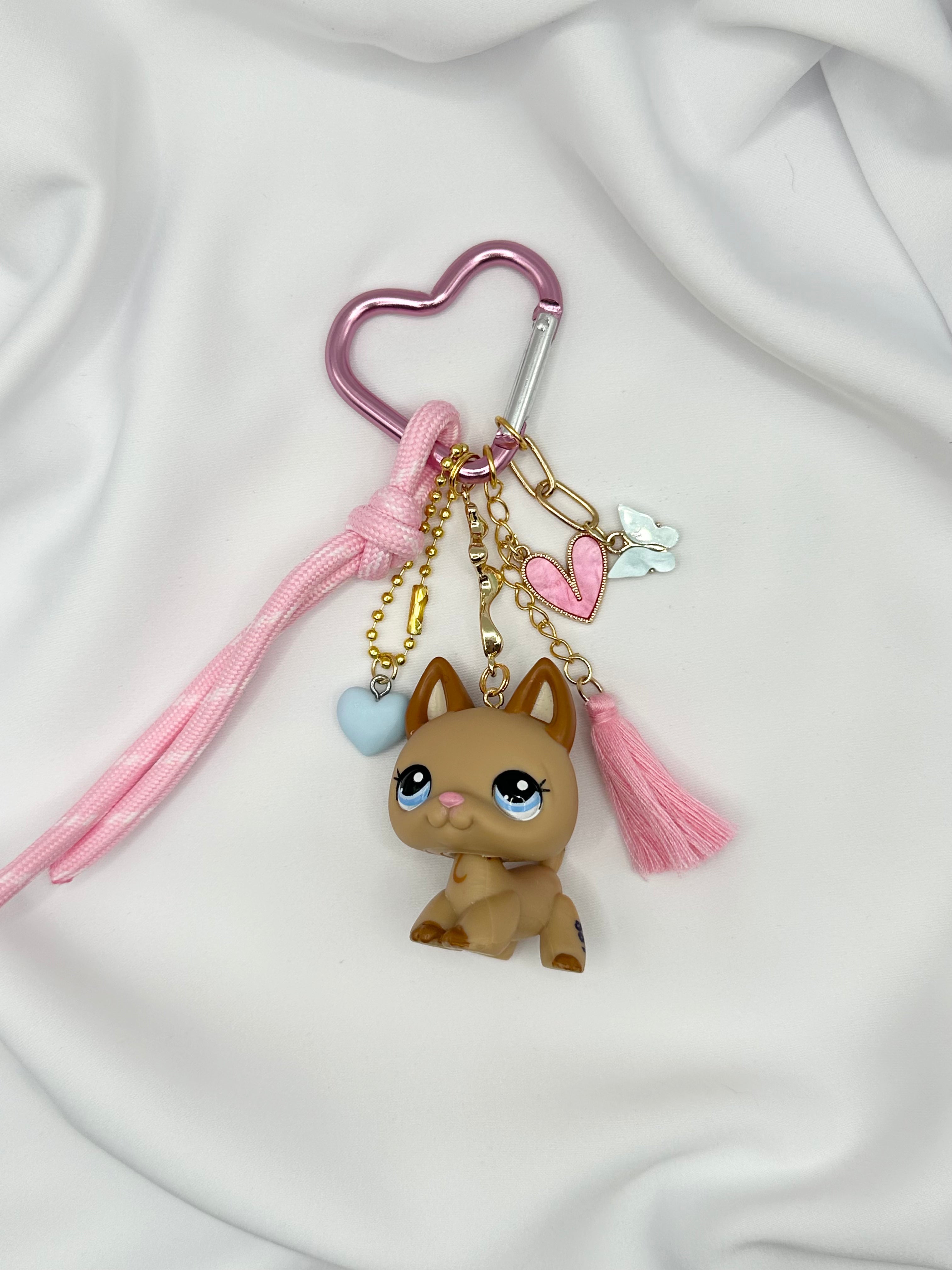 Porte-clés chien berger allemand marron bicolore Lolipets Memories