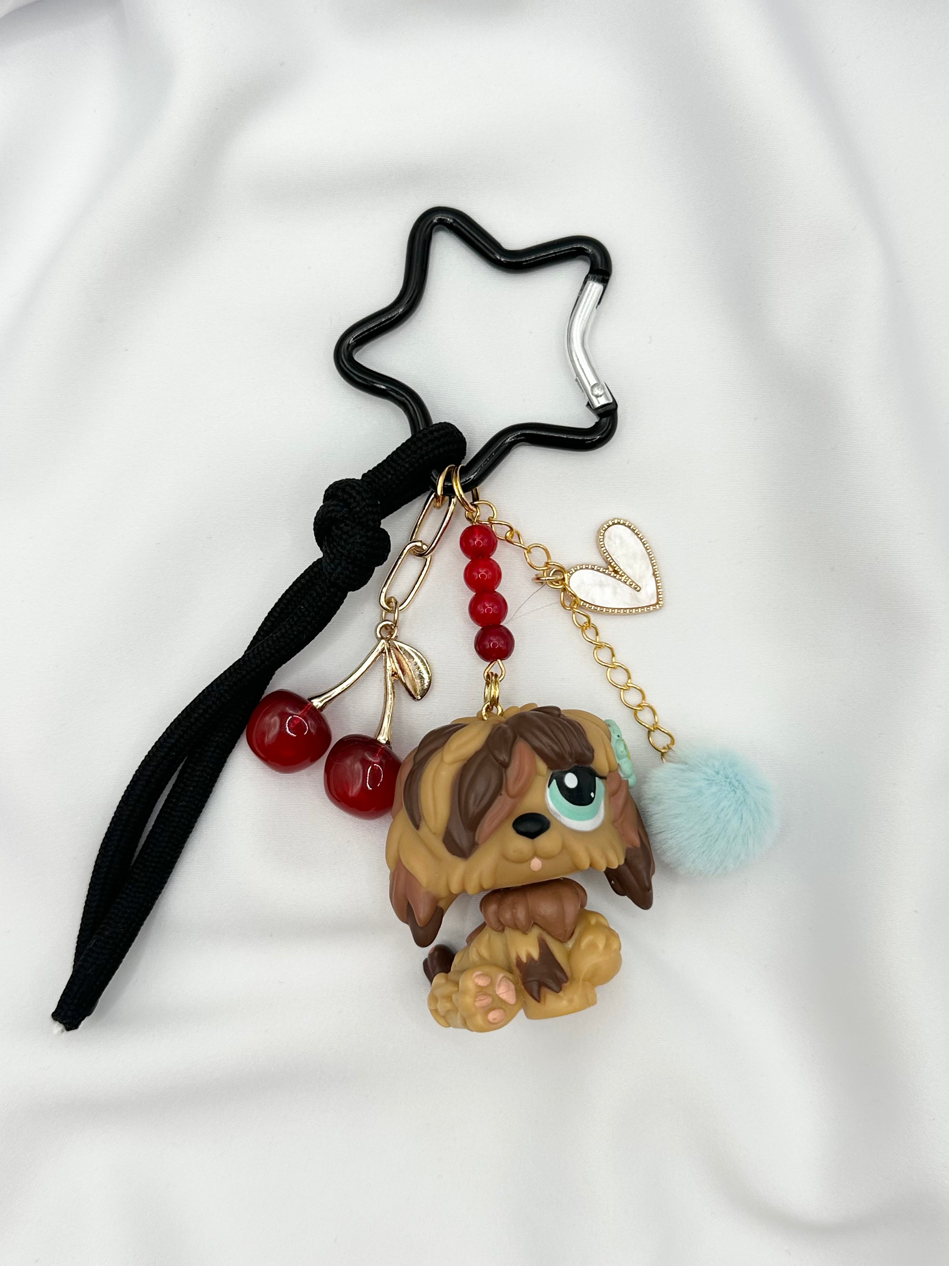 Porte-clé chien de berger marron Lolipets Memories