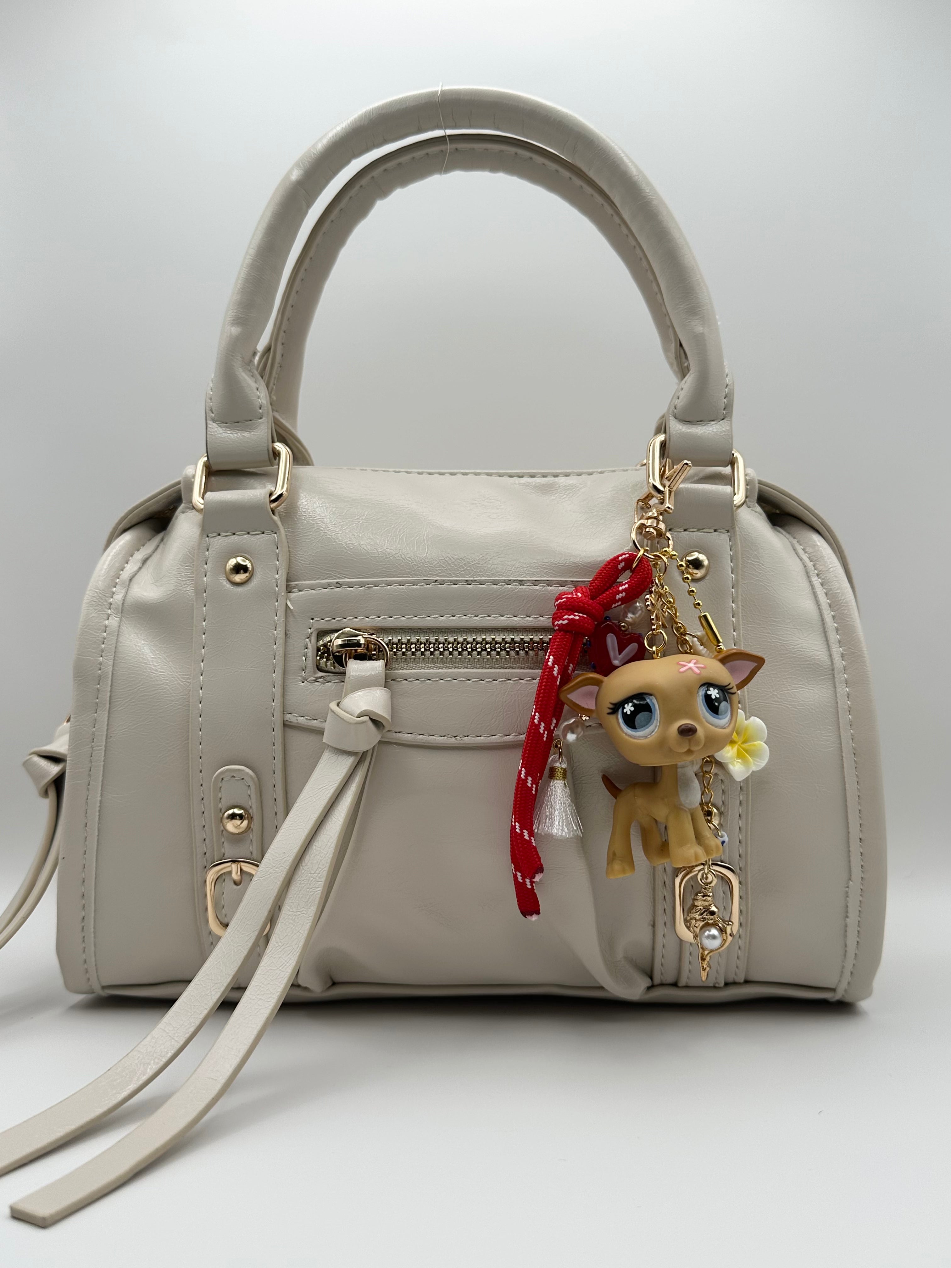 Porte-clé chien lévrier marron clair Lolipets Memories