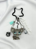 Porte-clés chien chihuahua gris Lolipets Memories