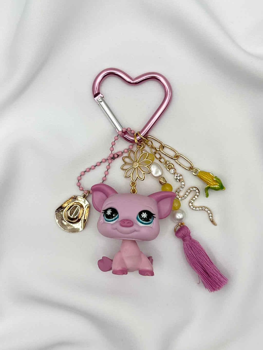 Porte-clé cochon rose Lolipets Memories