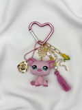 Porte-clé cochon rose Lolipets Memories