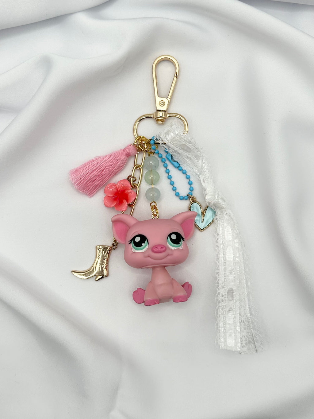 Porte-clé cochon rose Lolipets Memories