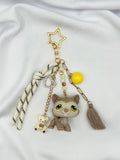 Porte-clés chien husky marron clair Lolipets Memories