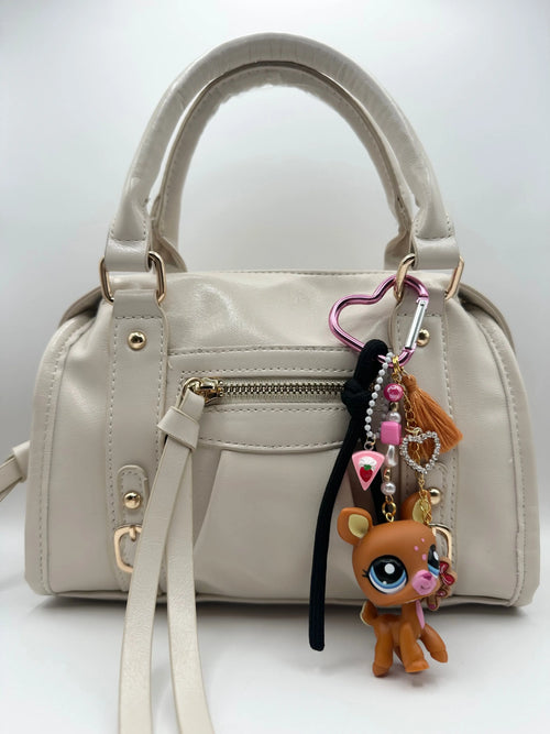 Porte-clés biche marron et rose Lolipets Memories
