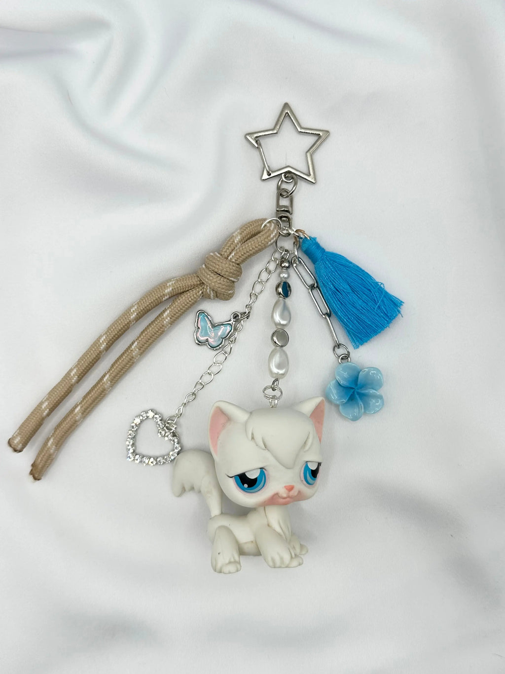 Porte-clés chat blanc Lolipets Memories