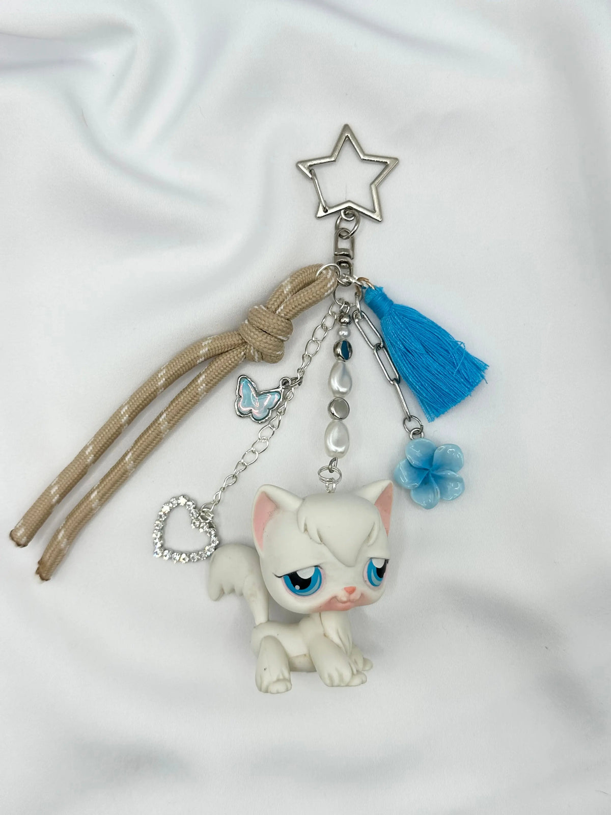 Porte-clés chat blanc Lolipets Memories