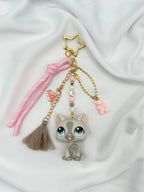 Porte-clés chat gris et blanc Lolipets Memories