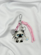 Porte-clés chat persan noir et blanc Lolipets Memories