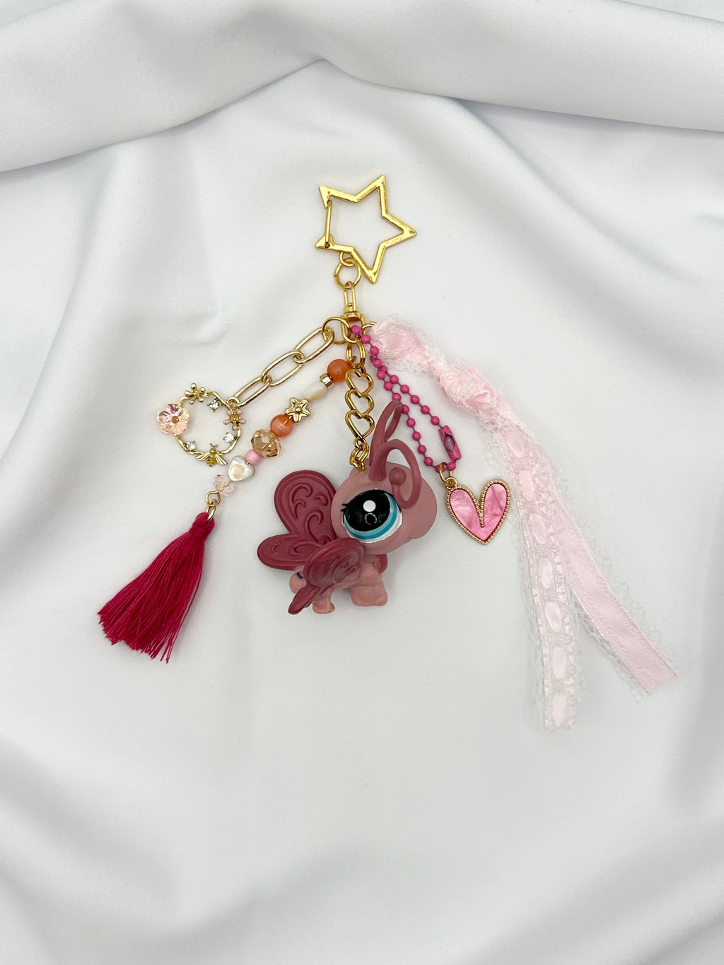 Porte-clés libellule violette Lolipets Memories