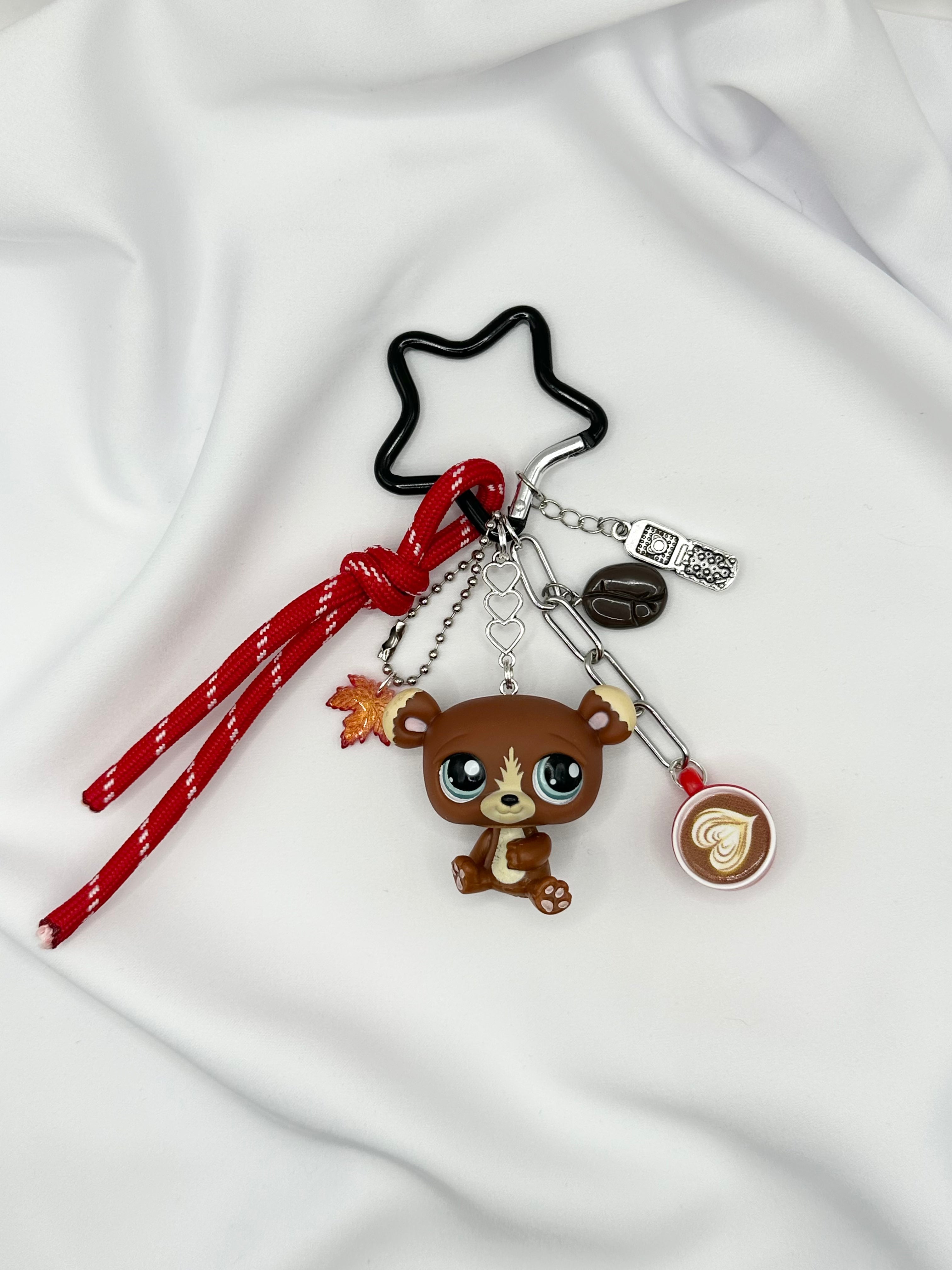 Porte-clés ours marron Lolipets Memories