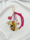 Porte-clés poney marron et blond Lolipets Memories