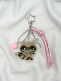 Porte-clé raton-laveur marron Lolipets Memories