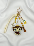Porte-clé singe gorille marron foncé Lolipets Memories