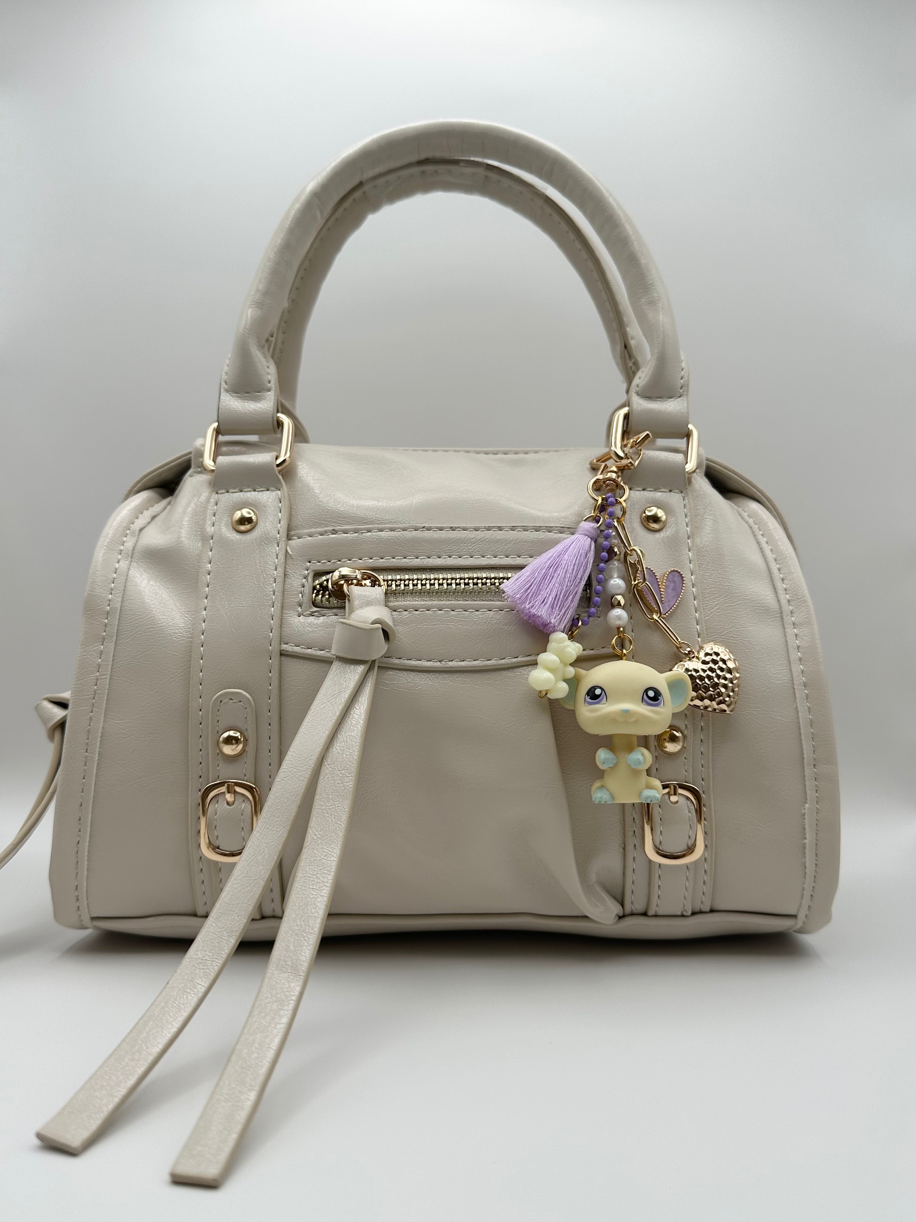 Porte-clé souris jaune pale Lolipets Memories