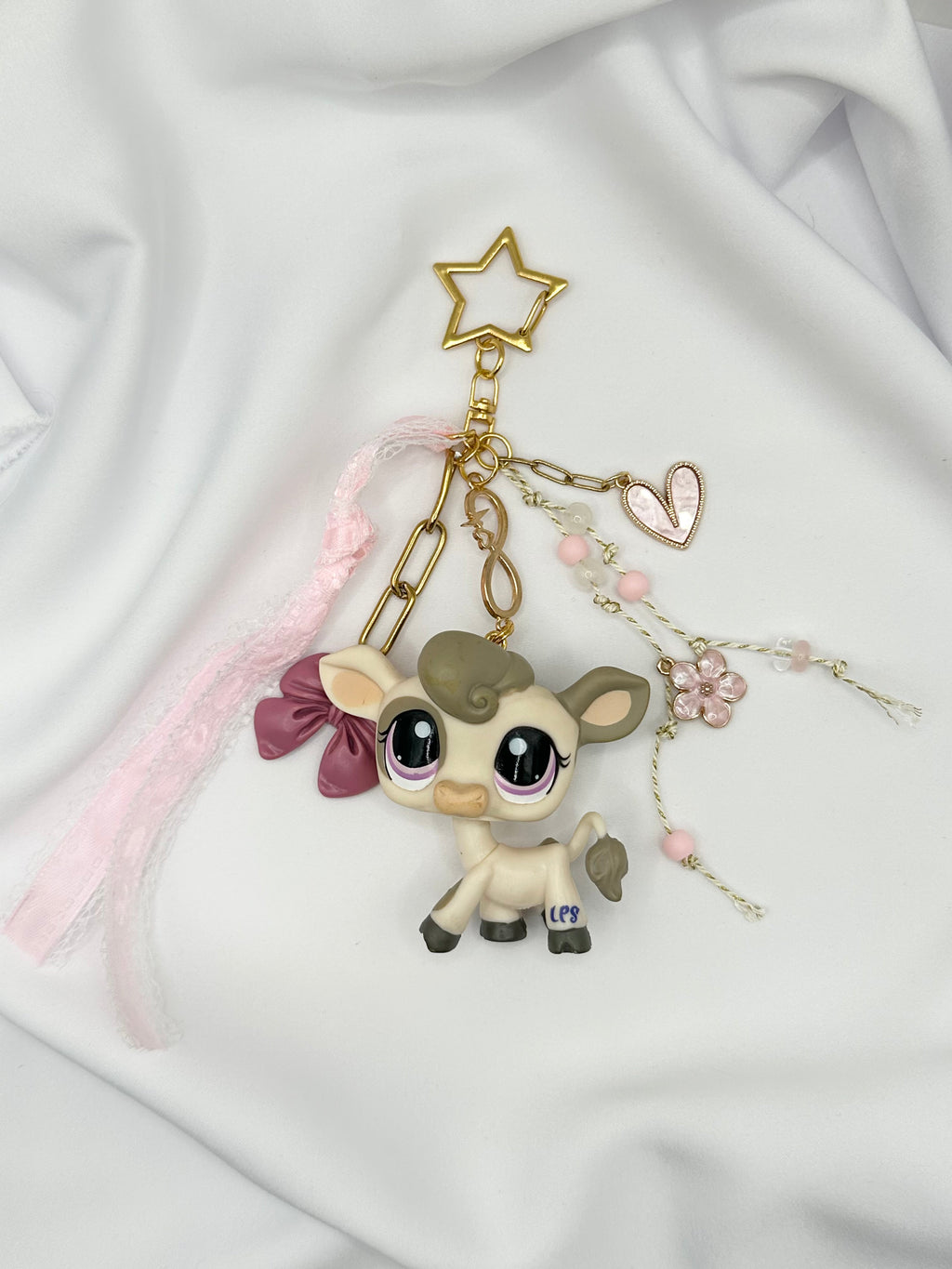 Porte-clés vache grise Lolipets Memories